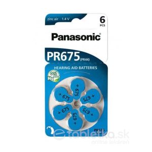 Panasonic PR675 batérie (PR44) do načúvacích prístrojov 1×6 ks