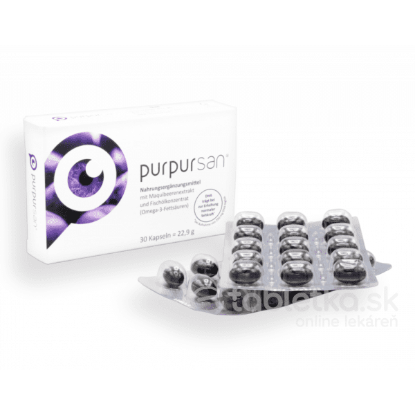 E-shop Purpursan s extraktom Maqui a omega-3 (DHA,EPA) 30 kapsúl