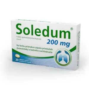 Soledum 200 mg mäkké gastrorezistentné kapsuly 1×20 cps