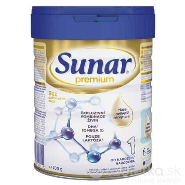 Sunar Premium 1 počiatočná mliečna výživa (od narodenia) 700 g