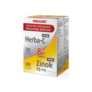 WALMARK Herba-C RAPID + Zinok FORTE 25 mg 30+90 tabliet
