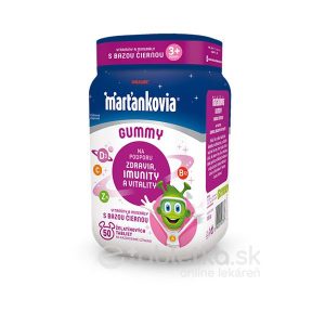 WALMARK Marťankovia Gummy Vitamíny s Bazou čiernou želatínové cmúľacie tablety 50 tbl