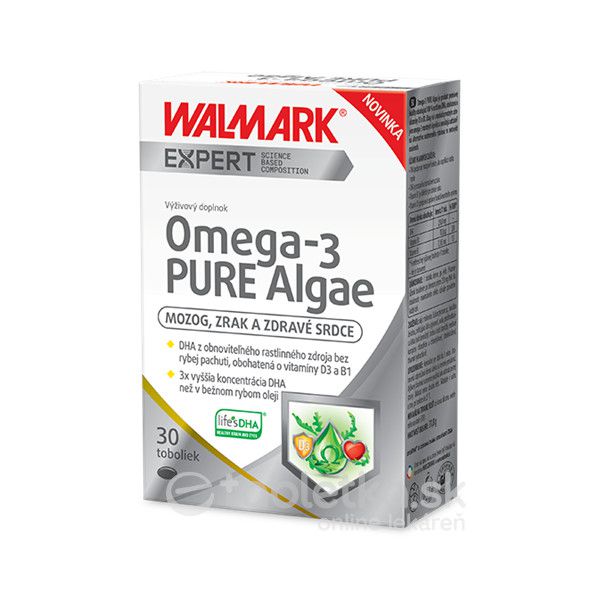 WALMARK Omega3 PURE Algae 30 cps etabletka