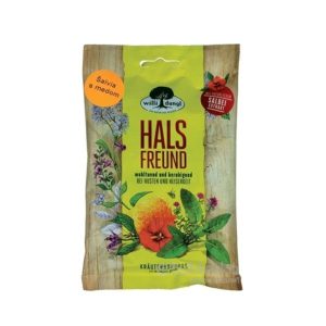 Willi dungl HALS FREUND – Šalvia s medom bylinné cukríky 1×65 g