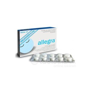 allegra MELATONÍN 6 mg pastilky s pomarančovou príchuťou 30 ks