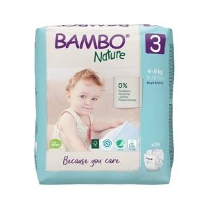 BAMBO 3 (4-8 kg) detské plienky, 1x28ks
