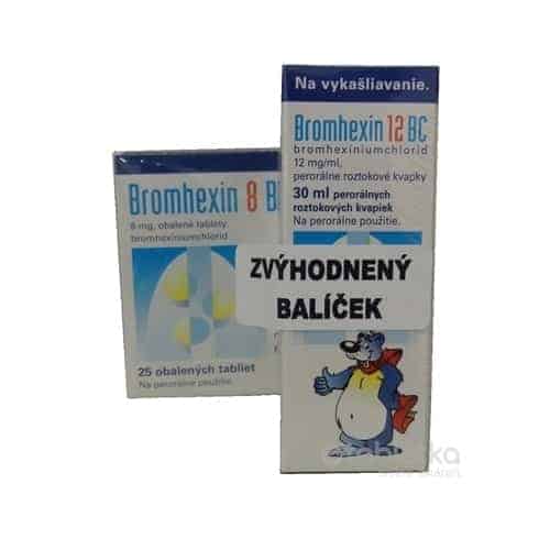 Bromhexin 12 BC + 8 BC (balíček) 30 ml + 25tbl x 8mg
