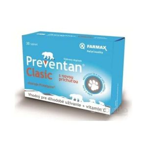 FARMAX Preventan Clasic s novou príchuťou + vit. C 30 tbl