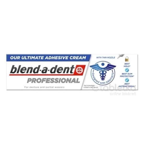 blend-a-dent PROFESSIONAL adhesive cream fixačný dentálny krém, s tenkou tryskou 1x40 g