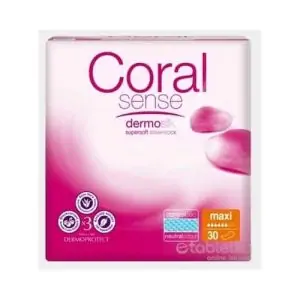 Coral Sense Maxi vložky inkontinenčné, pre ženy, 41 cm – 30 ks