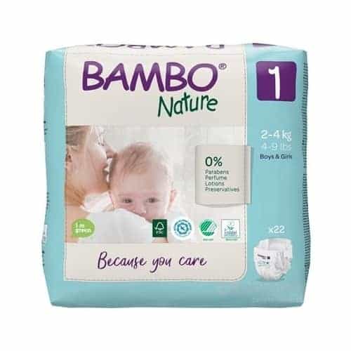 E-shop BAMBO 1 (2-4 kg) detské plienky, 1x22ks