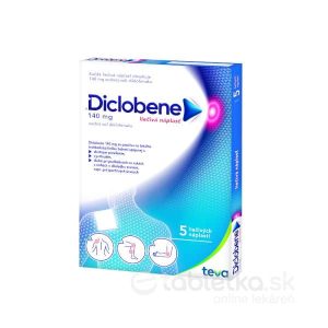 Diclobene 140mg liečivá náplasť 5 kusov