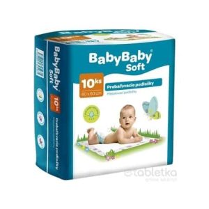 BabyBaby Soft Podložky prebaľovacie 60×60 cm 1×10 ks