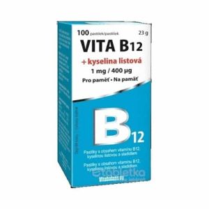 Vitabalans VITA B12 + kyselina listová pastilky 100 ks