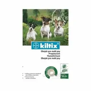 KILTIX Antiparazitný obojok pre malé psy 38cm