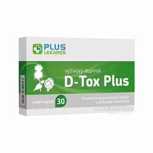 PLUS LEKÁREŇ D-Tox Plus 30 kapsúl