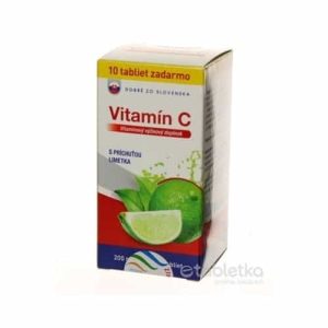 Dobré z SK Vitamín C 200 mg príchuť LIMETKA 60+10ks