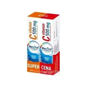 Revital vitamín C 500 mg šumivý DUOPACK 2×20 eff tbl