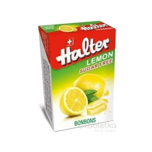 Halter BONBONS Citrón – cukríky bez cukru, 40 g