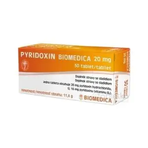 PYRIDOXIN BIOMEDICA 20 mg tbl 3×10 ks (30 ks)