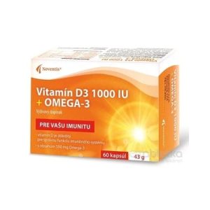 Noventis Vitamín D3 1000 IU + Omega-3 1x60ks