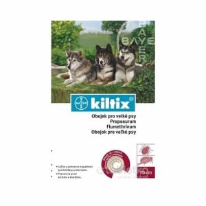 KILTIX Antiparazitný obojok pre veľké psy 70cm