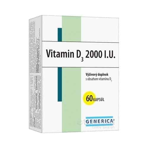GENERICA Vitamin D3 2000 I.U. 60 kapsúl