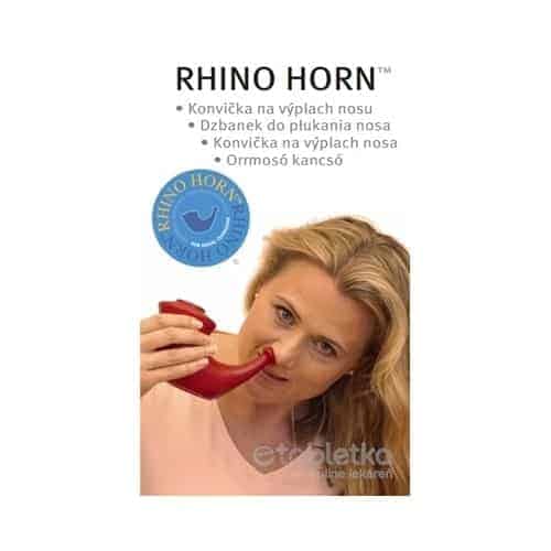 E-shop Rhino Horn konvička na výplach nosa červená, s odmerkou na soľ