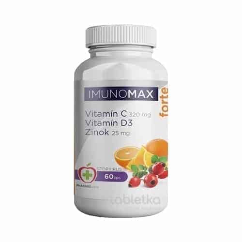 E-shop IMUNOMAX Forte Vitamín C+D+Zinok 60 cps