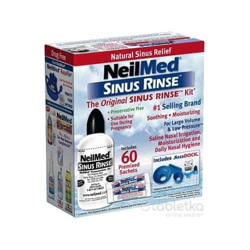 E-shop NeilMed SINUS RINSE Original Kit fľaška 240 ml + vrecúška (morská soľ) 60 ks, na hygienu nosa, 1x1 set