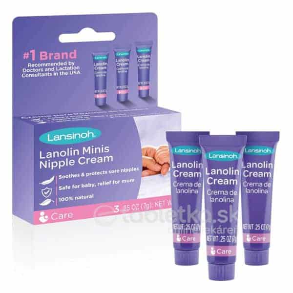 E-shop Lansinoh HPA lanolin Minis krém na bradavky 3x7ml