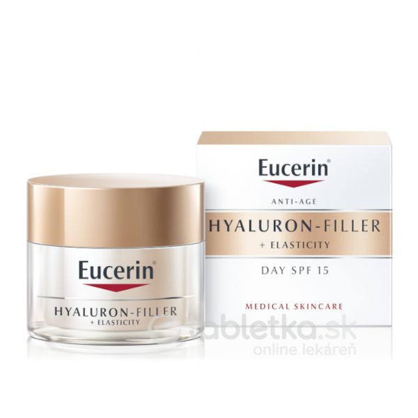 E-shop Eucerin HYALURON-FILLER+ELASTICITY denný krém SPF 15, 50 ml