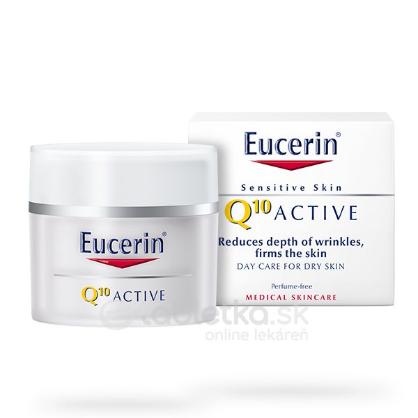E-shop Eucerin Q10 ACTIVE denný krém proti vráskam vyhladzujúci na citlivú pokožku 50 ml