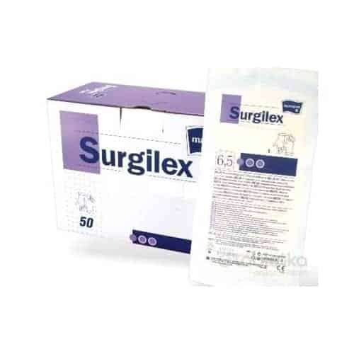 Surgilex rukavice latexové veľ. 6,5 nepudrované, sterilné 1x1 pár