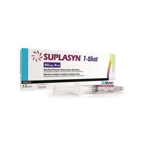 SUPLASYN 1-Shot viskoelastický materiál sterilný roztok hyaluronátu sodného 60 mg/6 ml, 6 ml