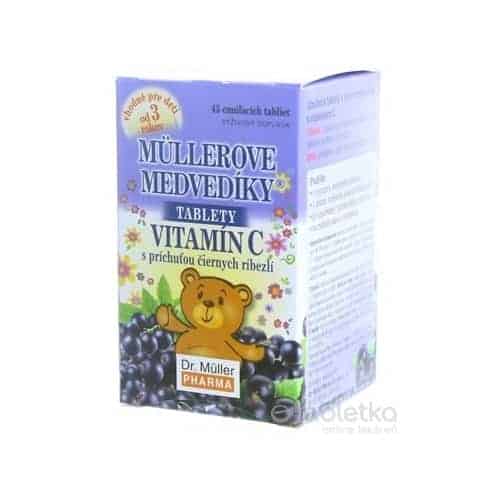 MÜLLEROVE medvedíky - vitamín C 45 ks