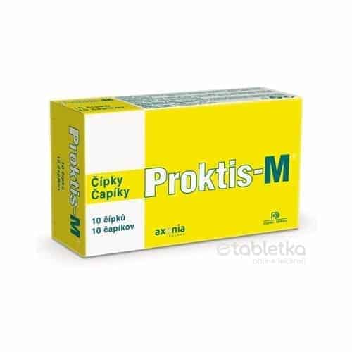 E-shop PROKTIS-M rektálne čapíky na hojenie rán s obsahom kyseliny hyalurónovej 1x10 ks