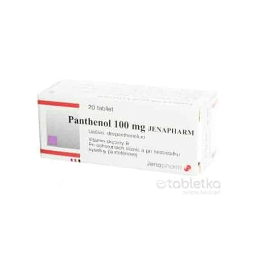 Panthenol 100 mg JENAPHARM 20tblx100mg