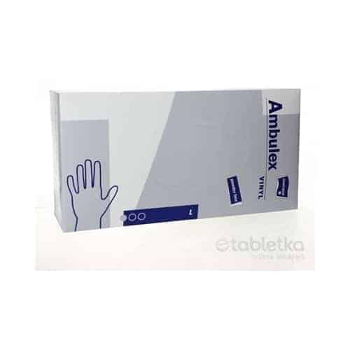 E-shop Ambulex rukavice VINYLOVÉ veľ. L, nesterilné, nepúdrované 1x100 ks