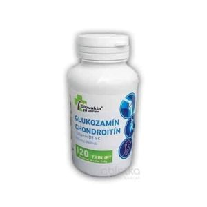 Slovakiapharm GLUKOZAMÍN CHONDROITÍN+vitamín D3, C 120 tbl