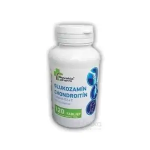 Slovakiapharm GLUKOZAMÍN CHONDROITÍN+vitamín D3, C 120 tbl