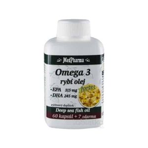 MedPharma OMEGA 3 rybí olej forte – EPA, DHA 67 ks
