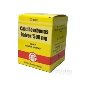 Calcii carbonas Galvex 500 mg 50 tbl