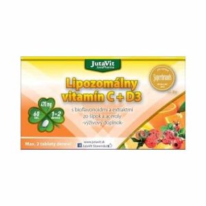 JutaVit Lipozomálny vitamín C + D3 – 60tbl