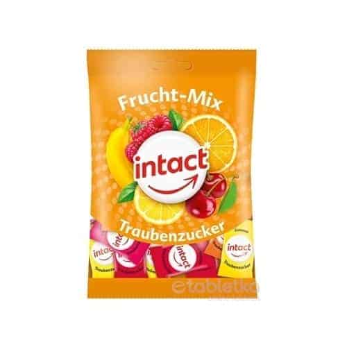 INTACT Frucht – Mix Hroznový cukor pastilky -s príchuťou ovocia 100 g