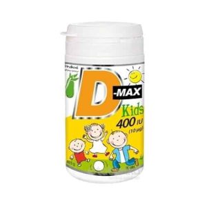Vitabalans D-max Kids 400 IU (10 µg) žuvacie tablety 90 tbl