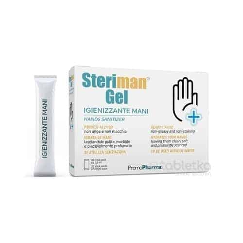 Steriman Gél – dezinfekčný gél na ruky 20×2,8 ml