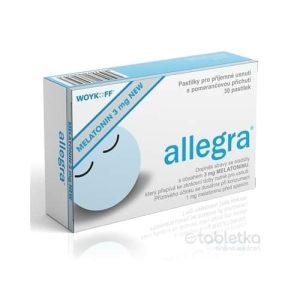 allegra MELATONÍN 3 mg NEW