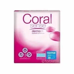 Coral Sense Normal vložky inkontinenčné, pre ženy, 25 cm – 30 ks