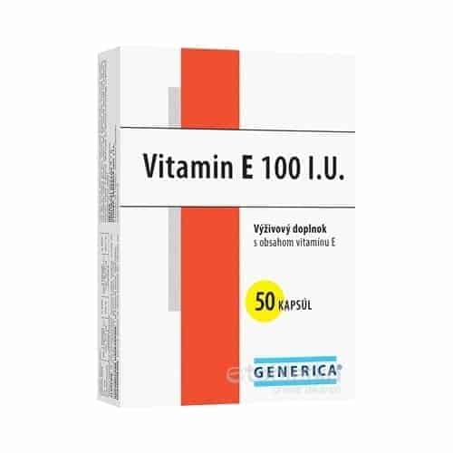 E-shop GENERICA Vitamin E 100 I.U. 50 cps